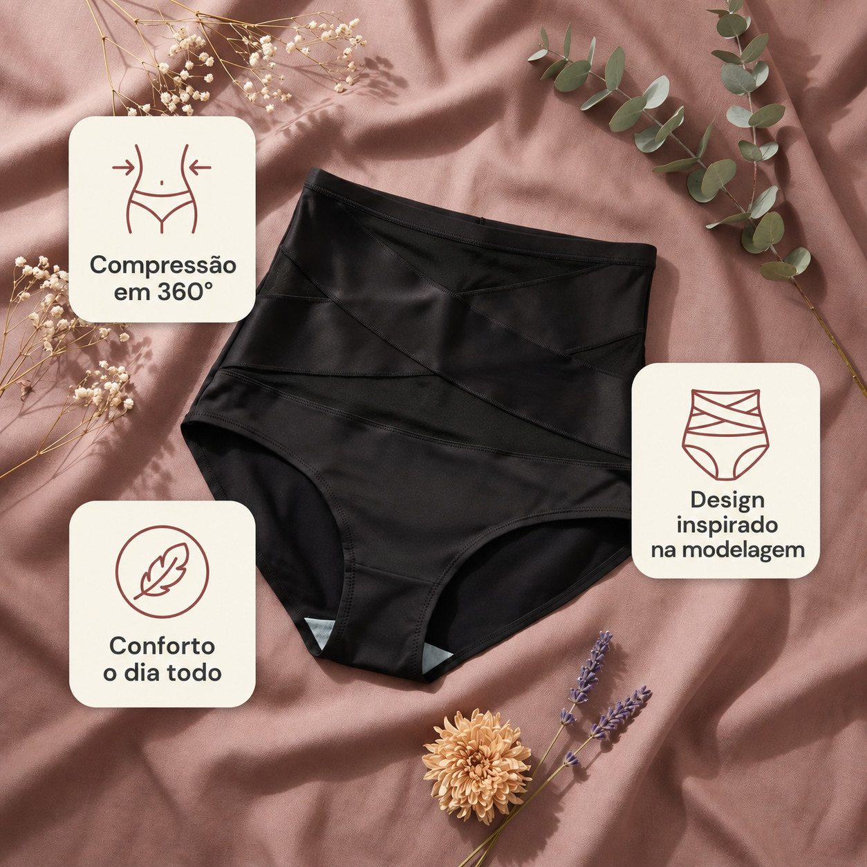 The Sculpt Brief with 360 degree compression detail
